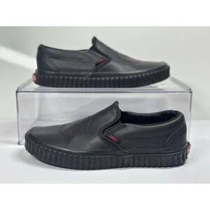 Size W7.5/M6 - Vans Classic Slip On Marvel Black Widow/Black Low Top Avengers